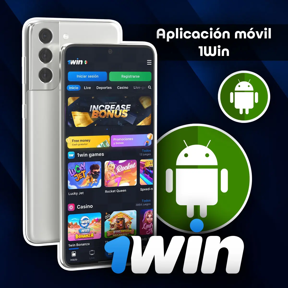 Mejor app móvil de 1win para android e ios en México