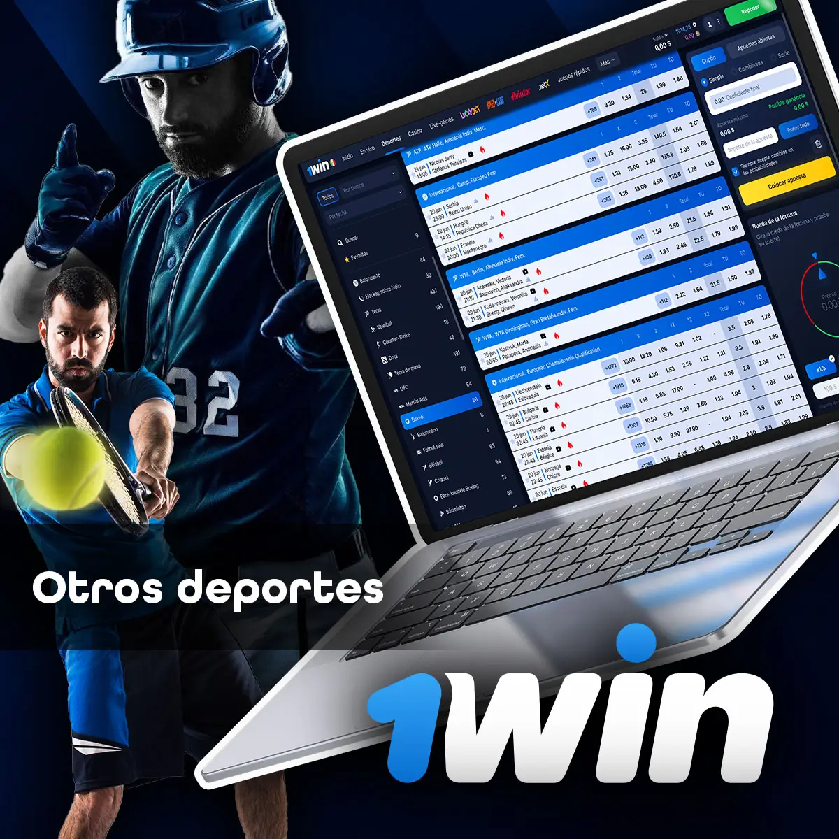 Deportes disponibles para apuestas online en 1win en Mexico