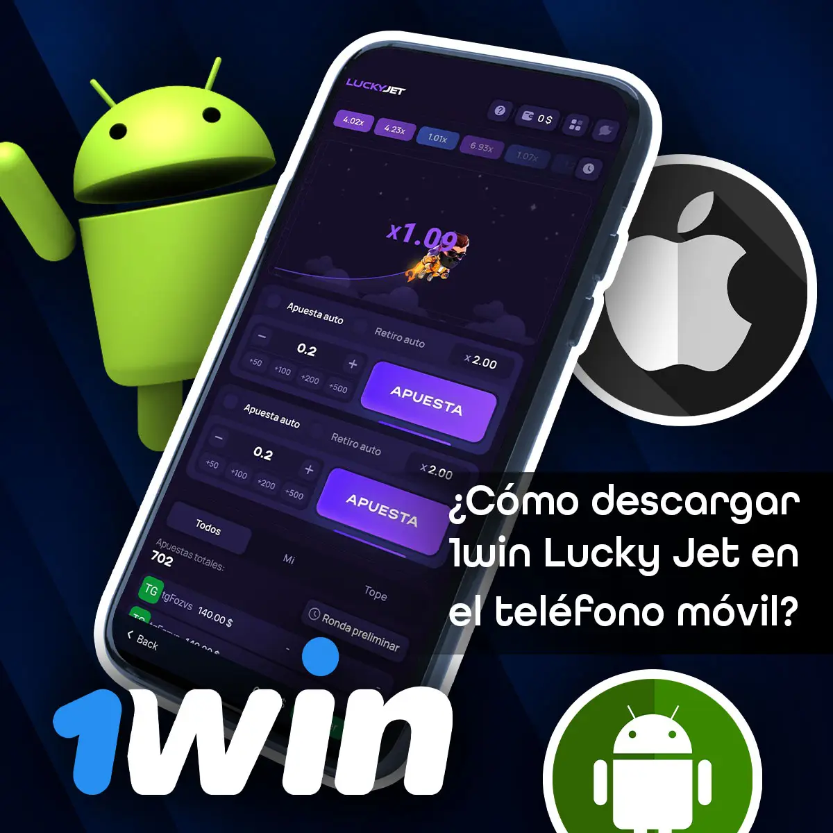 Cómo instalar la aplicación de 1Win en Android o iOS en Mexico