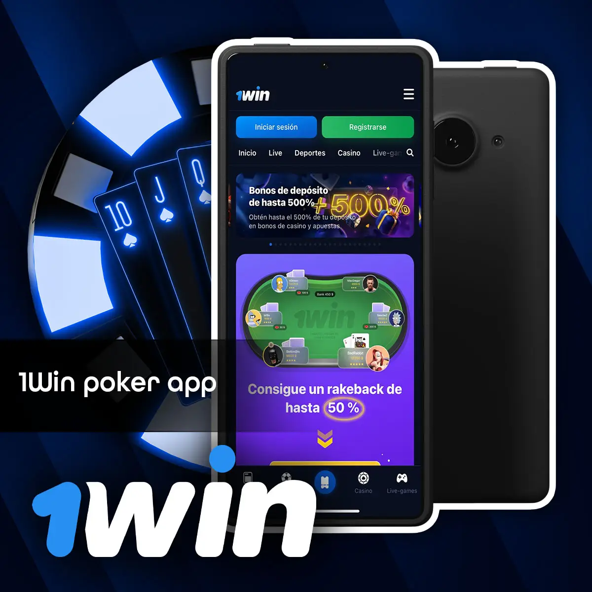 ¿Cómo jugar al póquer en la aplicación móvil 1Win?