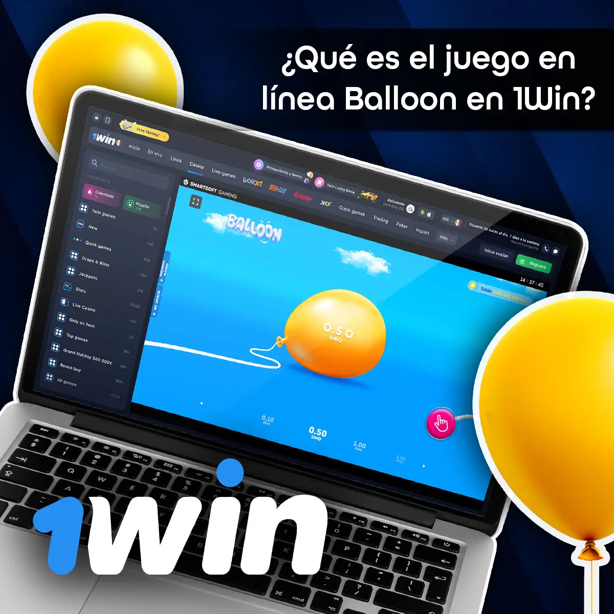 Información sobre el juego Balloon en la plataforma 1win